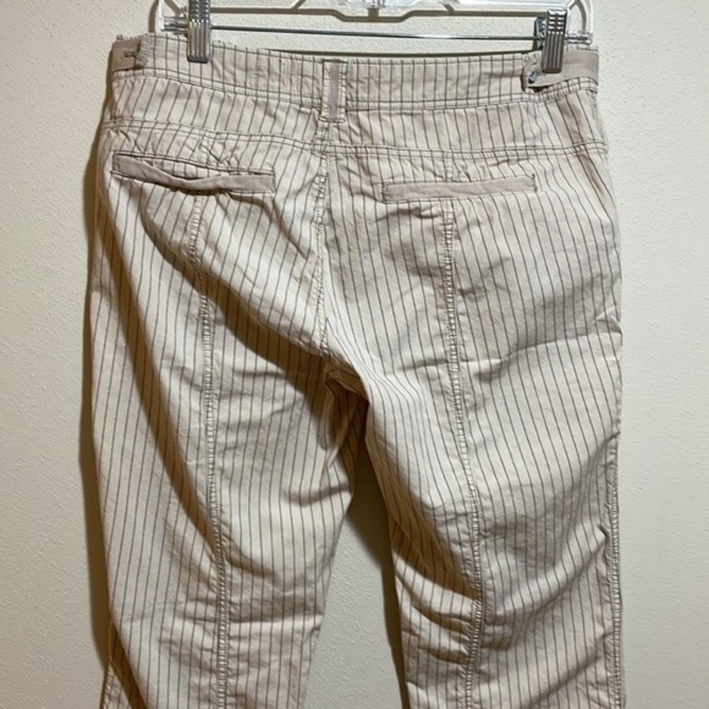 SOLD - Anthropologie Hei Hei Beachwalk Utility Stripe Neutral Pants Size 28 - Picture 9 of 13